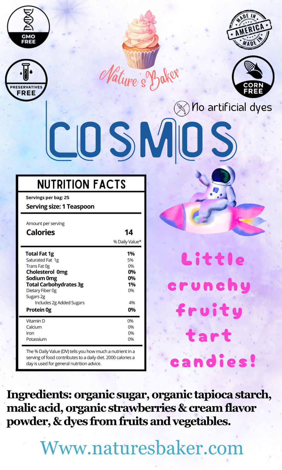 All Natural Cosmos Candy - 10oz