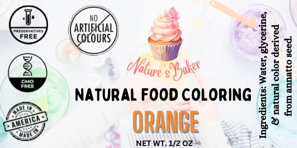 Natural Orange Food Coloring - .5oz