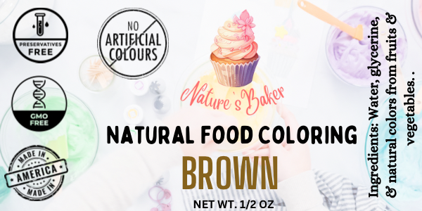 Natural Brown Food Coloring - .5oz