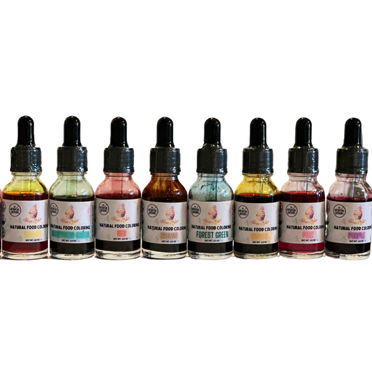 Natural Food Coloring -8 Colors .5oz