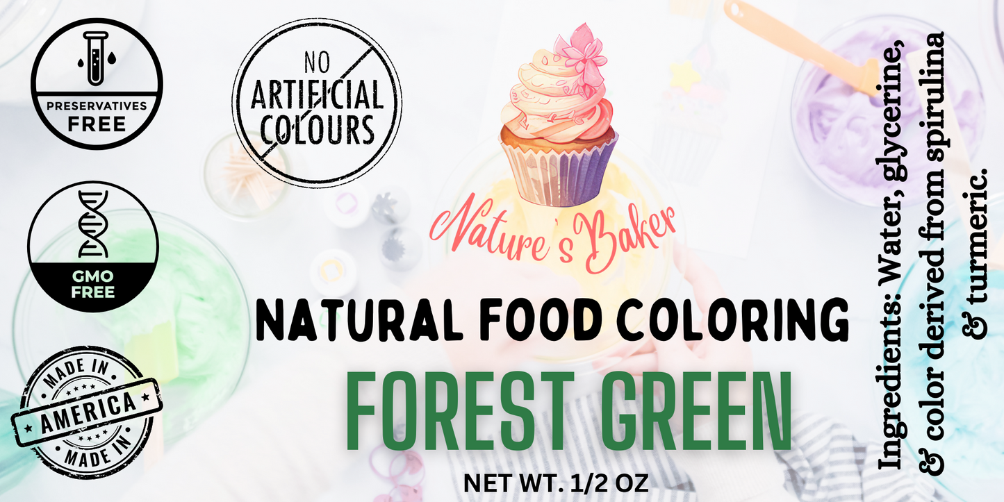 Natural Forest Green Food Coloring - .5oz