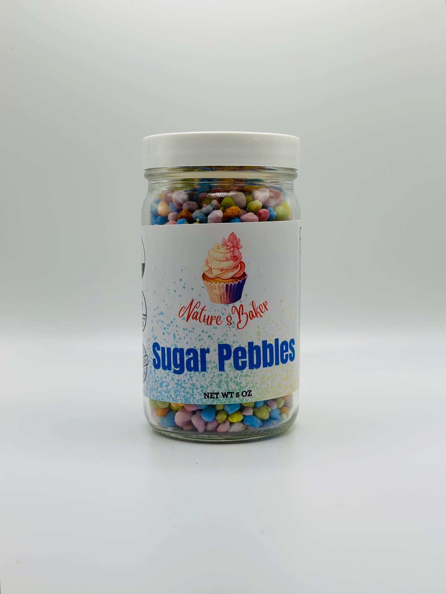 Organic Sugar Pebble Sprinkles - Rainbow