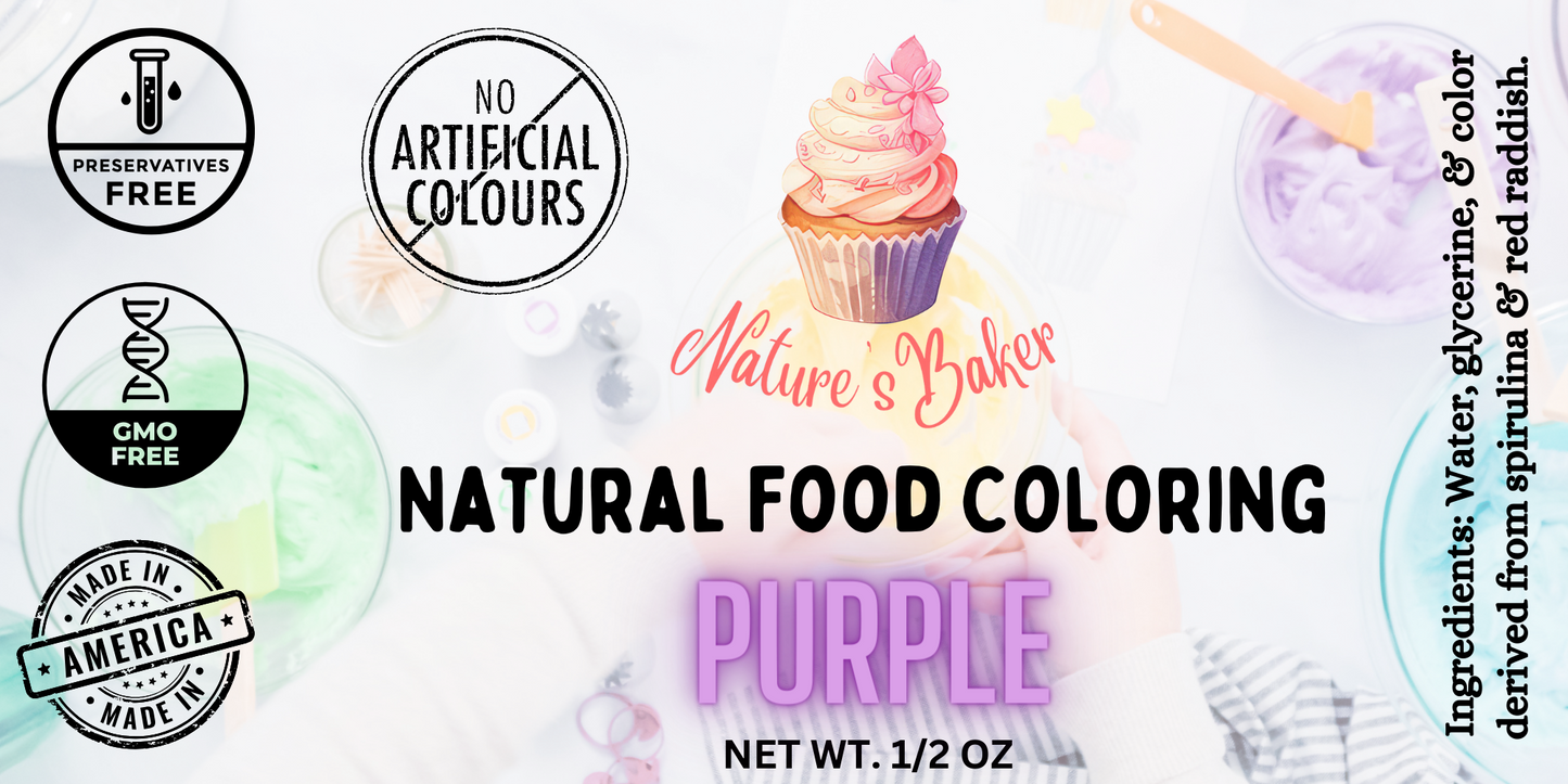 Natural Purple Food Coloring - .5oz